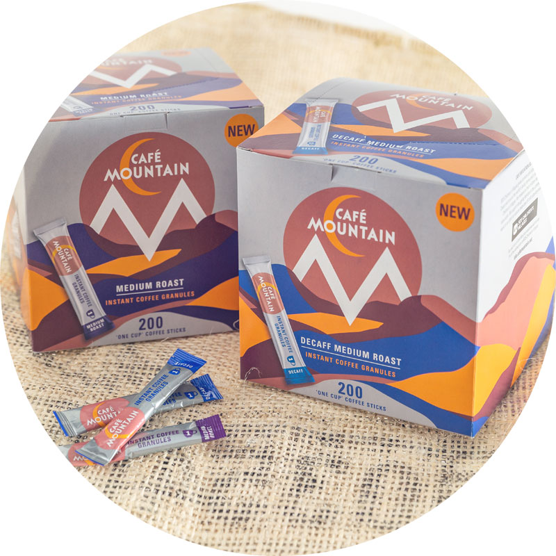 Café Mountain 1 cup coffee sticks